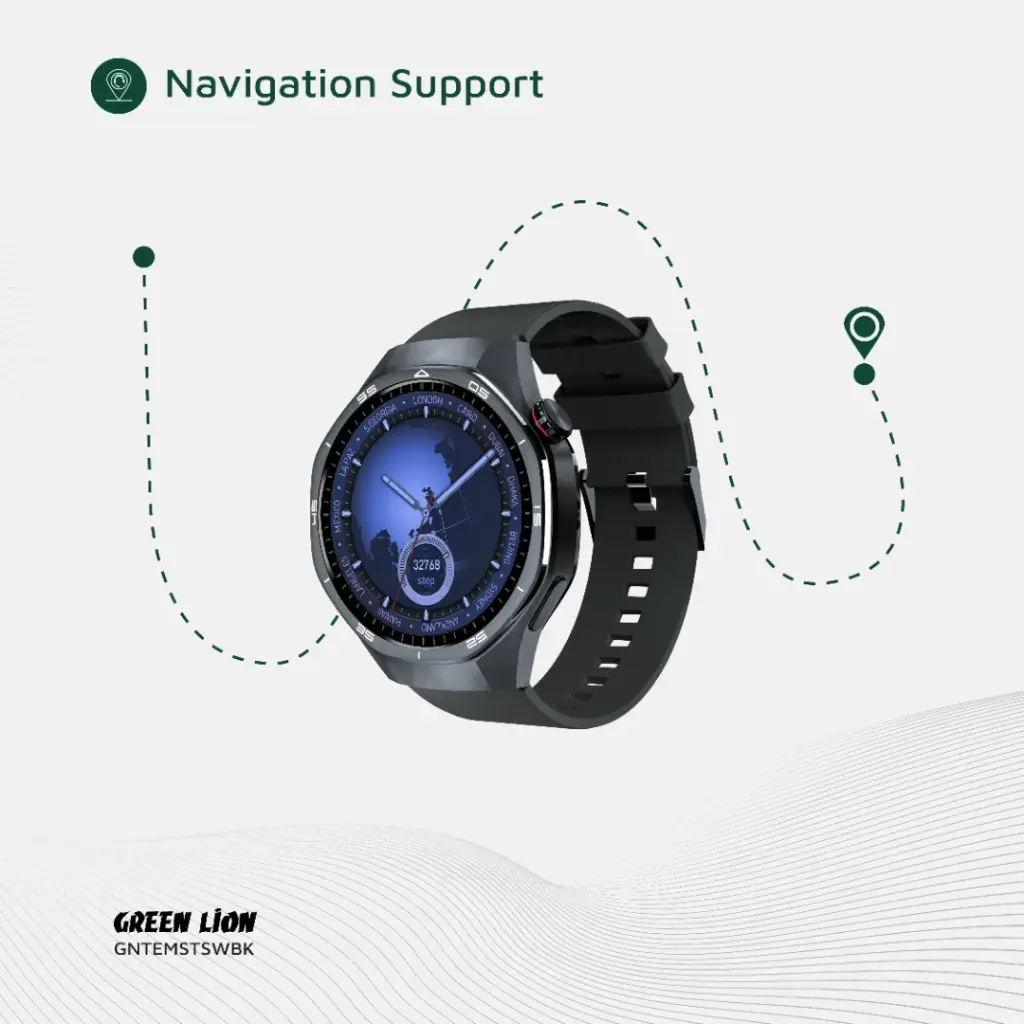 Green Lion Tech Master Smart Watch Black Green Lion Tech Master Smart Watch Black